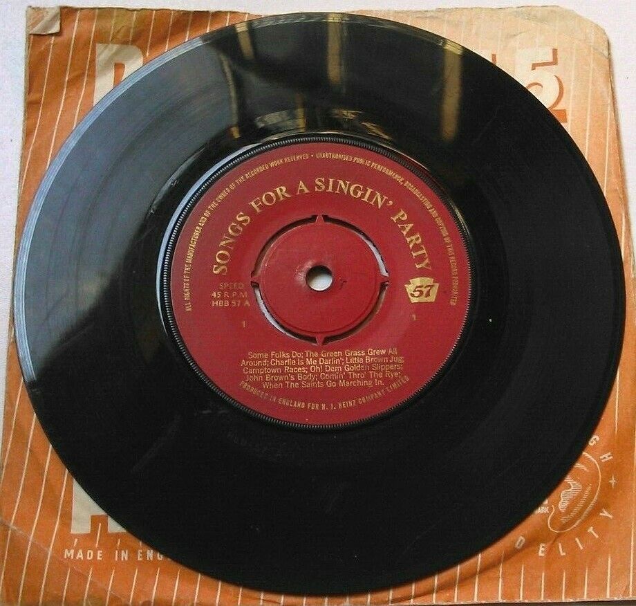 Jack Jackson – Songs For A Singin' Party (Heinz) 7" vinyl single VG/-