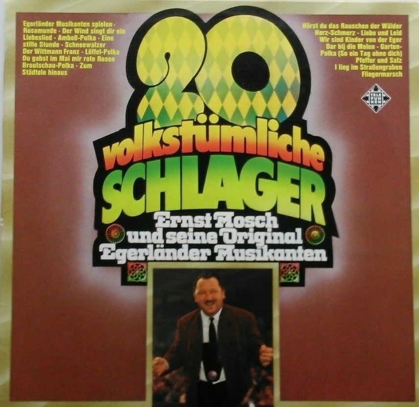 Ernst Mosch - 20 Volkstümliche Schlager (Telefunken, 1975) 12" vinyl LP VG/VG