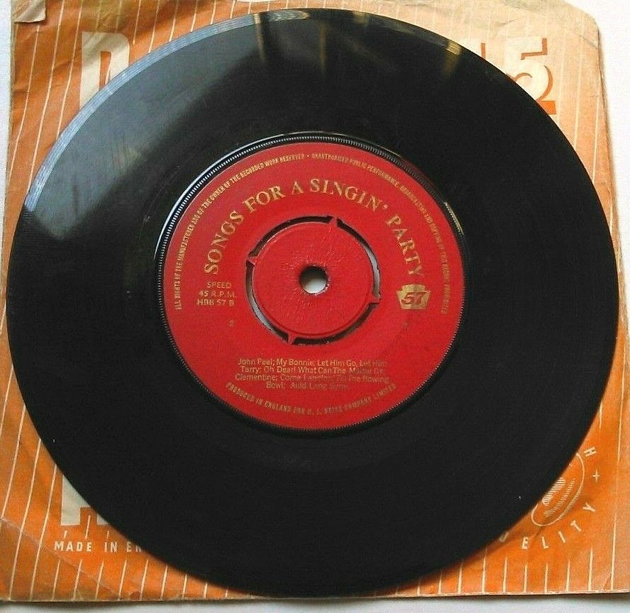 Jack Jackson – Songs For A Singin' Party (Heinz) 7" vinyl single VG/-