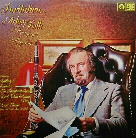 Acker Bilk His Clarinet And Strings – Invitation (Pye, 1977) 12" vinyl LP VG/VG