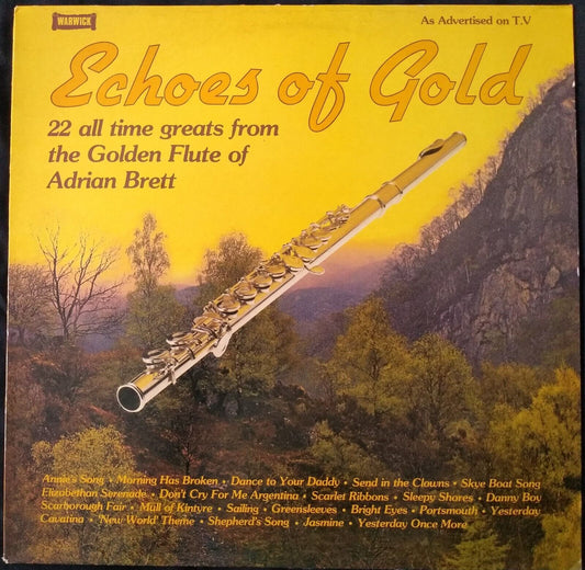 Adrian Brett - Echoes Of Gold: Golden Flute (Warwick 1979) 12" vinyl LP VG/VG