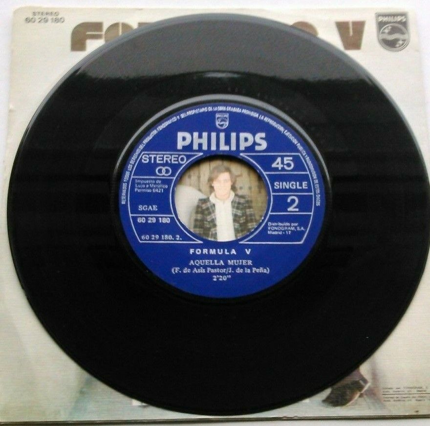 Formula V – Eva Maria (Philips, 1973) 7" vinyl P/S single VG/VG Spain jukebox