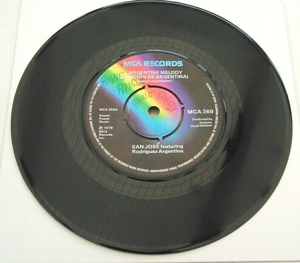 San Jose - Argentine Melody (MCA, 1978) 7" vinyl single VG/-