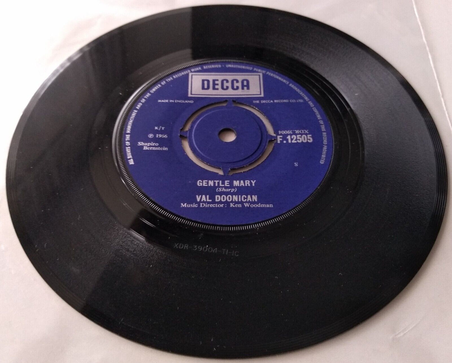 Val Doonican - What Would I Be (Decca 1966) 7" vinyl single VG/-