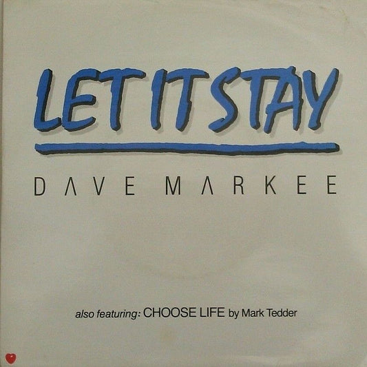 Dave Markee – Let It Stay (Priority, 1988) 7" vinyl P/S single VG/VG