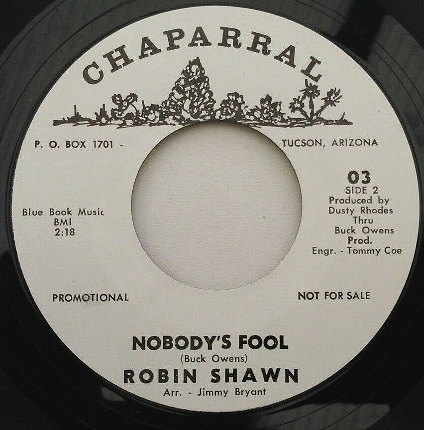 Robin Shawn - Look Over Me (Chaparral) 7" vinyl single VG/- US jukebox promo