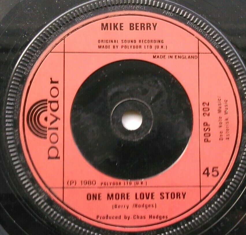 Mike Berry – If I Could Only Make You Care (Polydor, 1980) 7" vinyl single VG/-