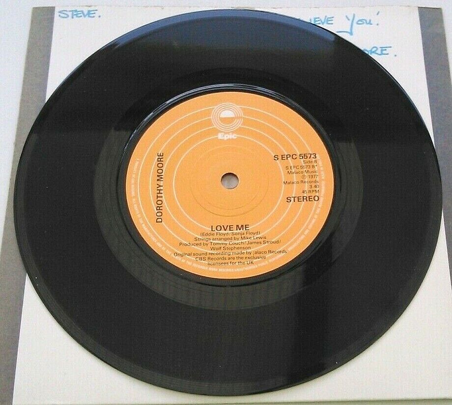 Dorothy Moore – I Believe You (Epic, 1977) 7" vinyl single VG/-