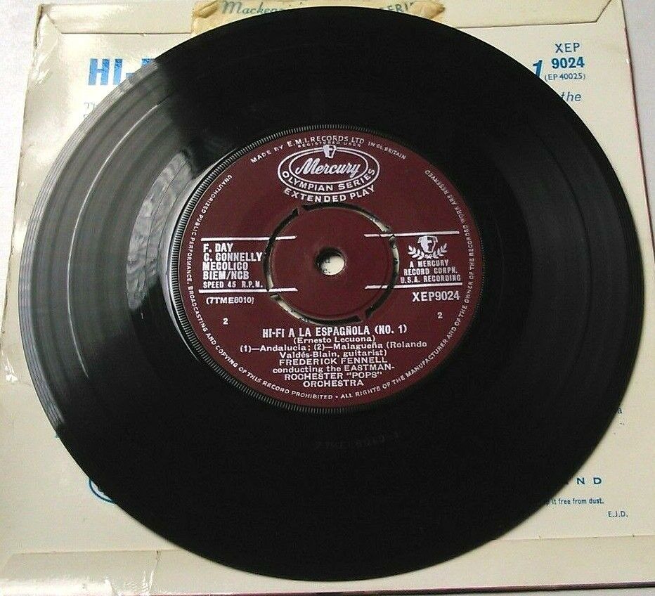 Frederick Fennell - Hi-Fi A La Espagnola (Mercury) 7" vinyl EP VG/VG