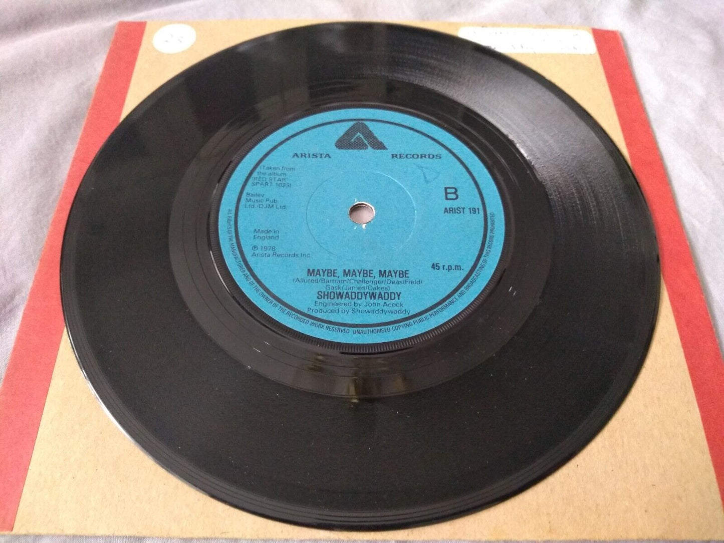 Showaddywaddy - A Little Bit Of Soap (Arista 1978) 7" vinyl single VG/-