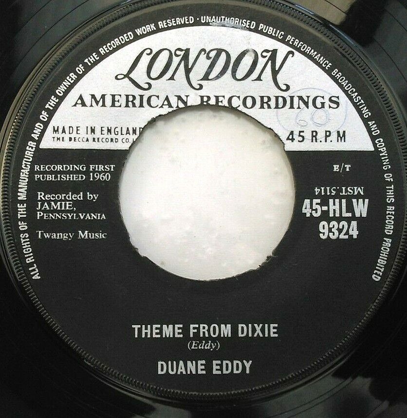 Duane Eddy - The Battle (London, 1959) 7" vinyl single VG/- jukebox centre