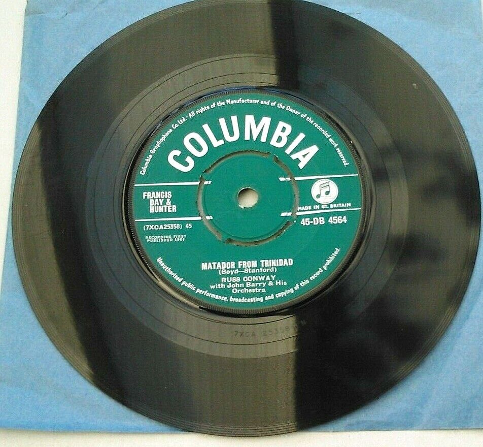 Russ Conway – Pepe (Columbia, 1961) 7" vinyl single VG/-