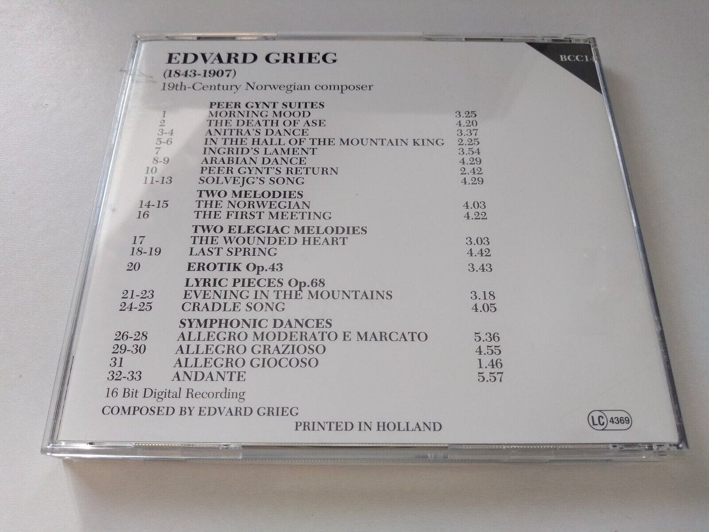 Grieg, RPO - Peer Gynt Suites (Bruton 1994) CD album