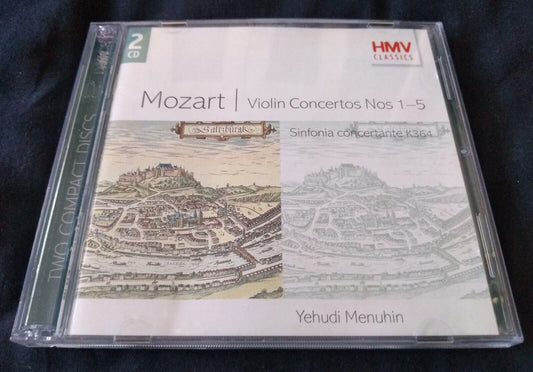 Yehudi Menuhin, Mozart - Violin Concertos Nos. 1-5 (1999) 2xCD album