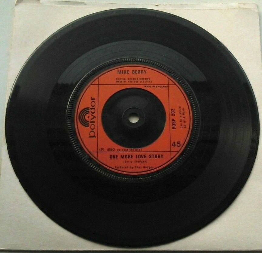 Mike Berry – If I Could Only Make You Care (Polydor, 1980) 7" vinyl single VG/-