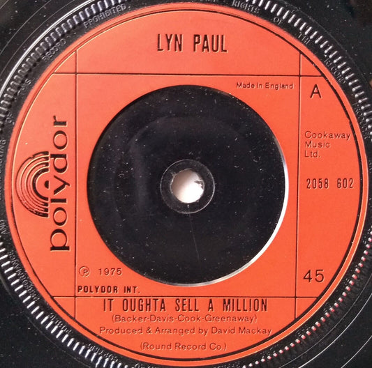 Lyn Paul - It Oughta Sell A Million (Polydor 1975) 7" vinyl single VG/-