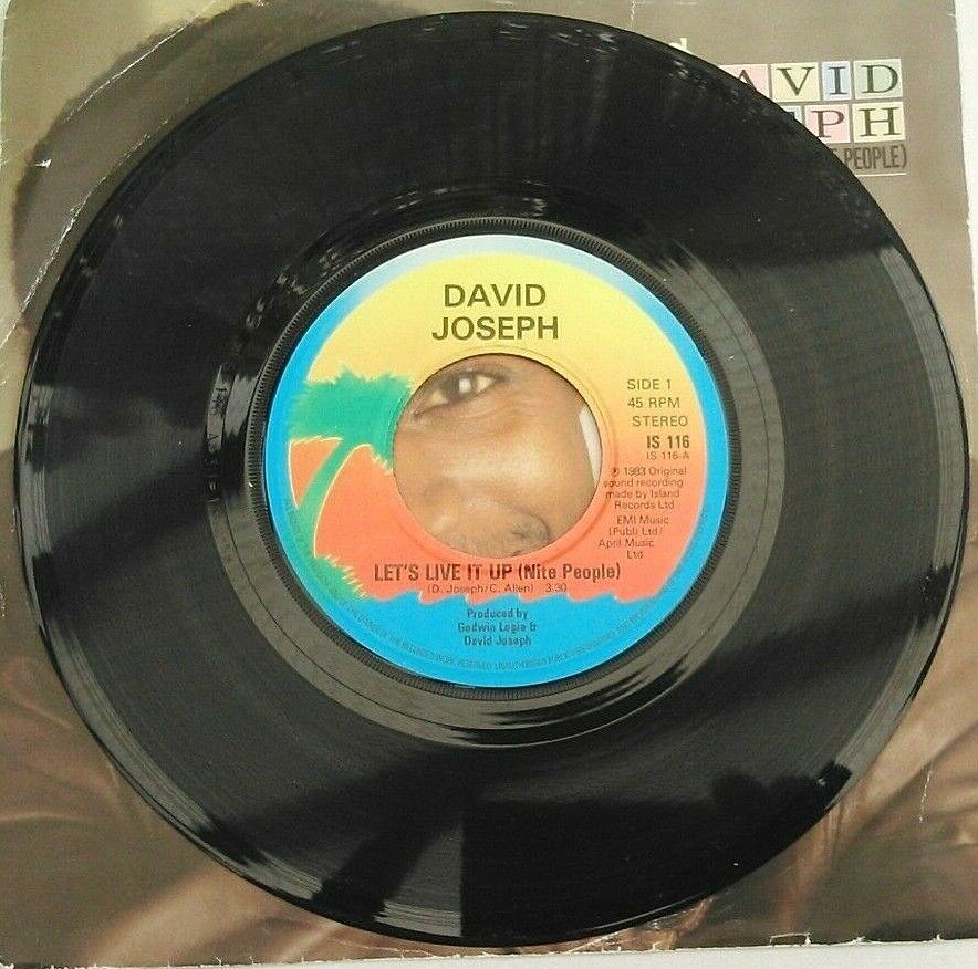 David Joseph – Let's Live It Up (Nite People) (1983) 7" vinyl single VG/VG