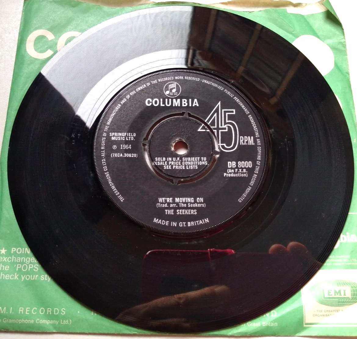 The Seekers – Walk With Me (Columbia 1966) 7” vinyl single VG/VG