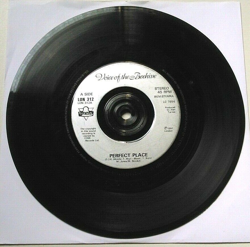 Voice Of The Beehive - Perfect Place (London, 1991) 7" vinyl single VG/-