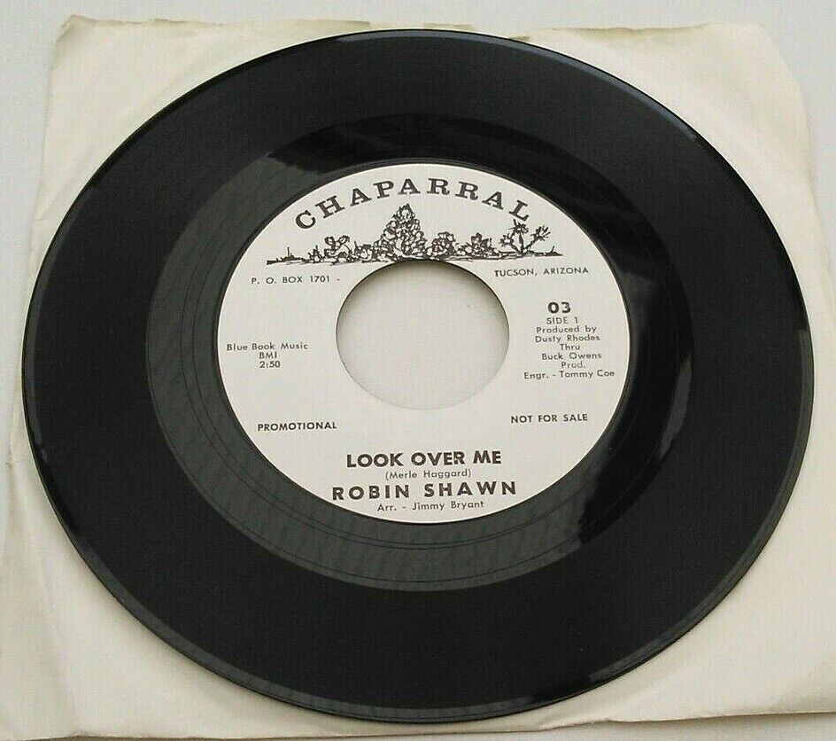 Robin Shawn - Look Over Me (Chaparral) 7" vinyl single VG/- US jukebox promo