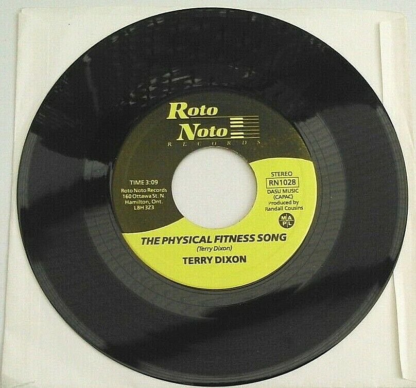 Terry Dixon – The Physical Fitness Song (Roto) 7" vinyl single VG/- Canada promo