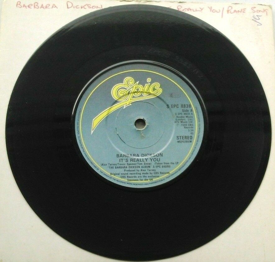 Barbara Dickson - It's Really You (Epic, 1980) 7" vinyl single VG/-