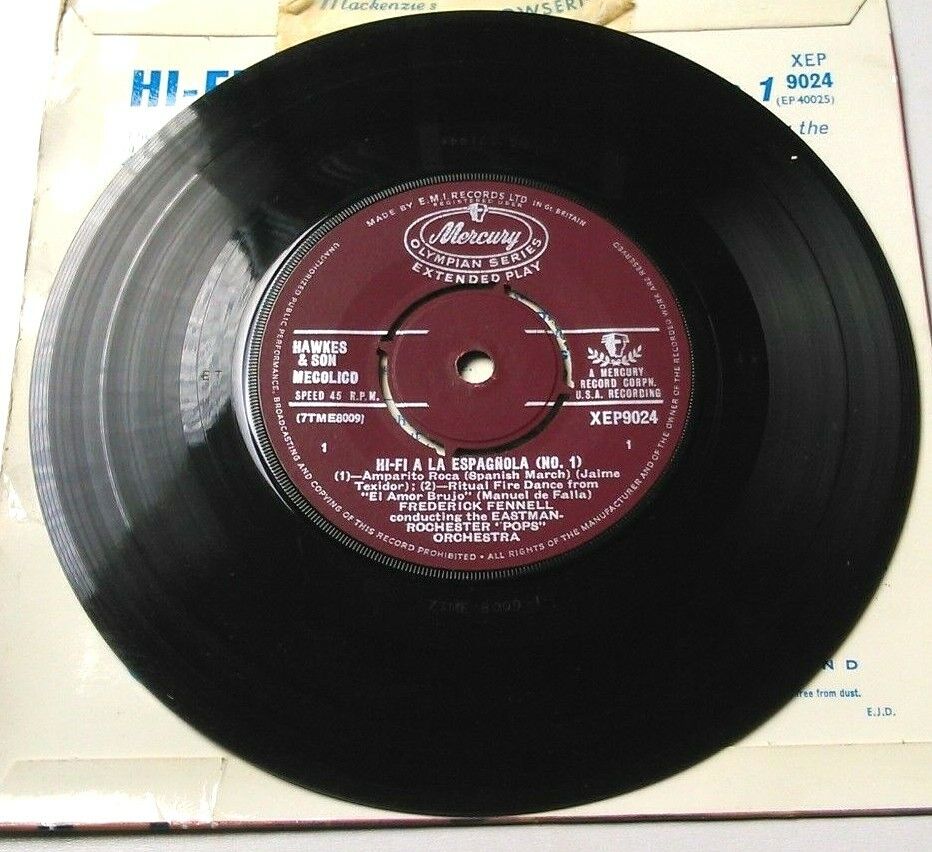 Frederick Fennell - Hi-Fi A La Espagnola (Mercury) 7" vinyl EP VG/VG