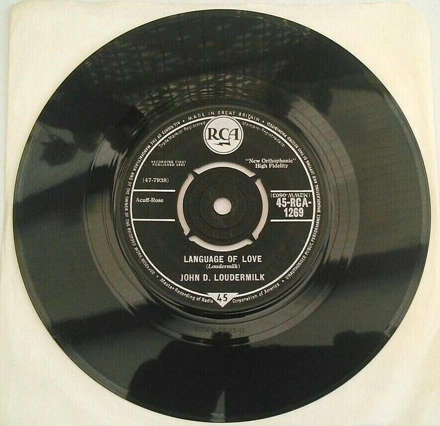 John D. Loudermilk - Language Of Love (RCA, 1961) 7" vinyl single VG/-