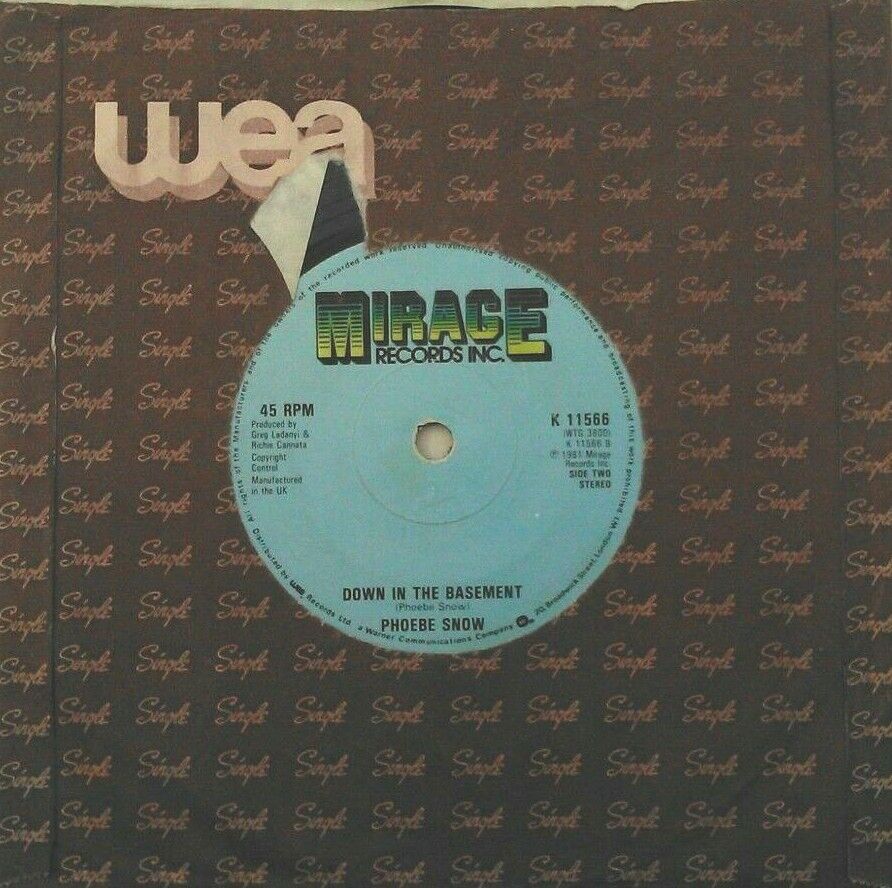 Phoebe Snow - Games (Mirage, 1981) 7" vinyl single VG/-