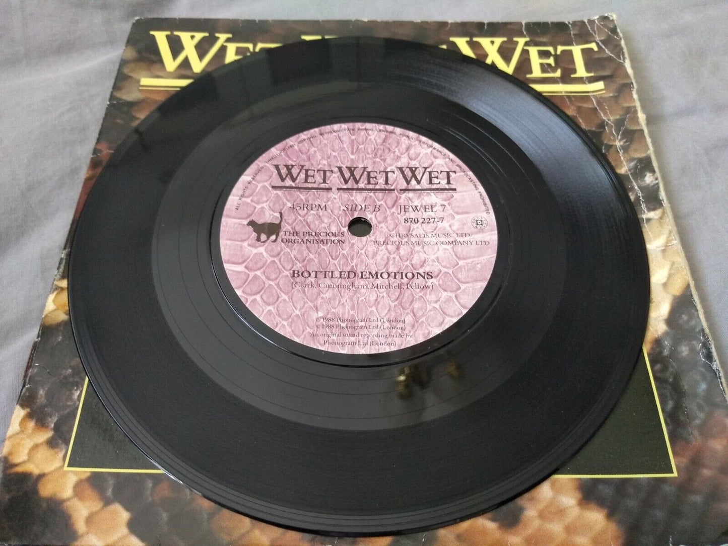 Wet Wet Wet - Temptation (1988) 7" vinyl single VG/- gatefold