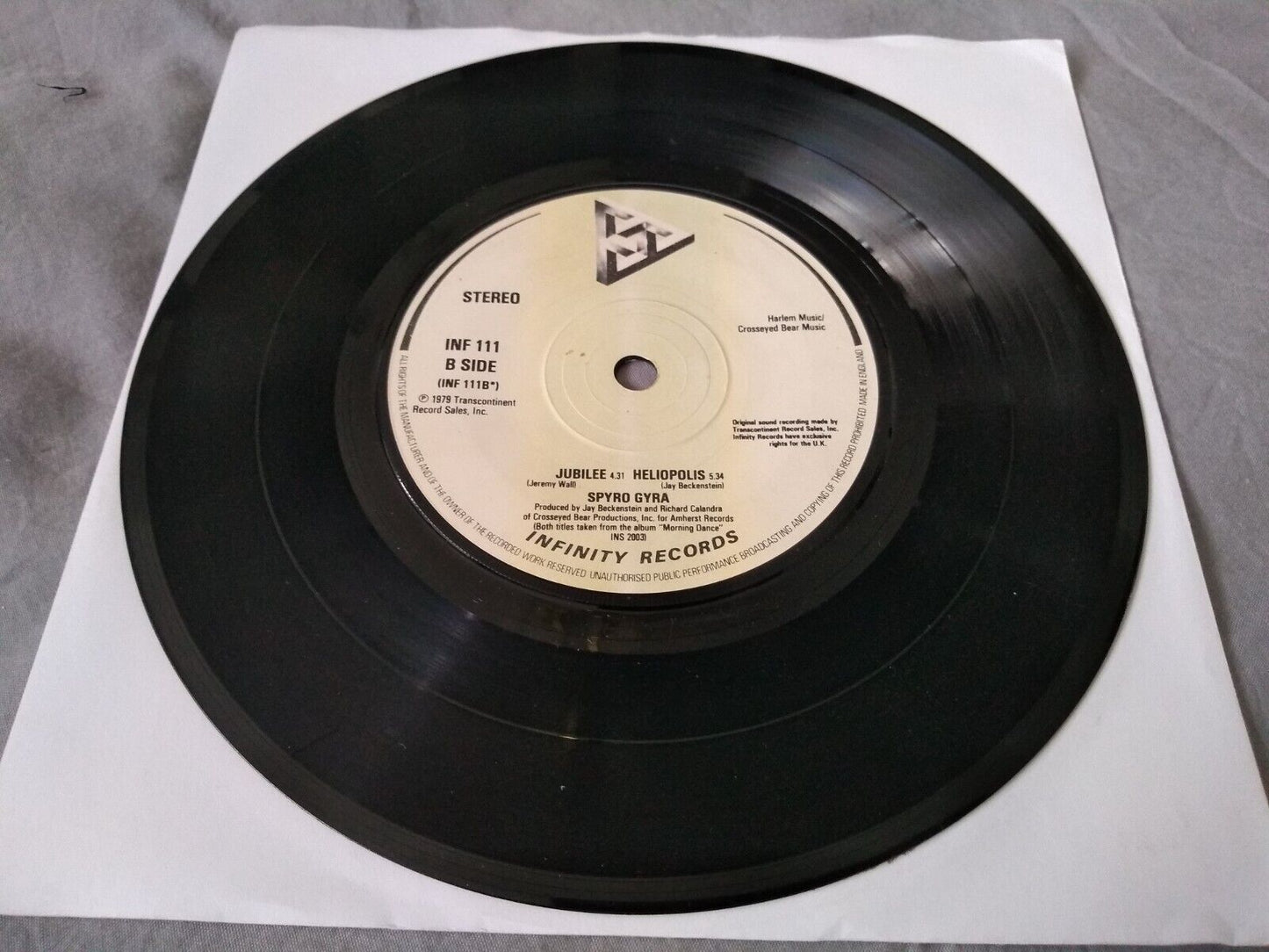 Spyro Gyra - Morning Dance (Infinity 1979) 7" vinyl single VG/-