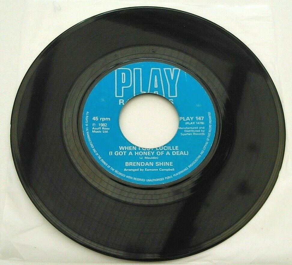 Brendan Shine - My Old Country Home (Play, 1982) 7" vinyl single VG/-