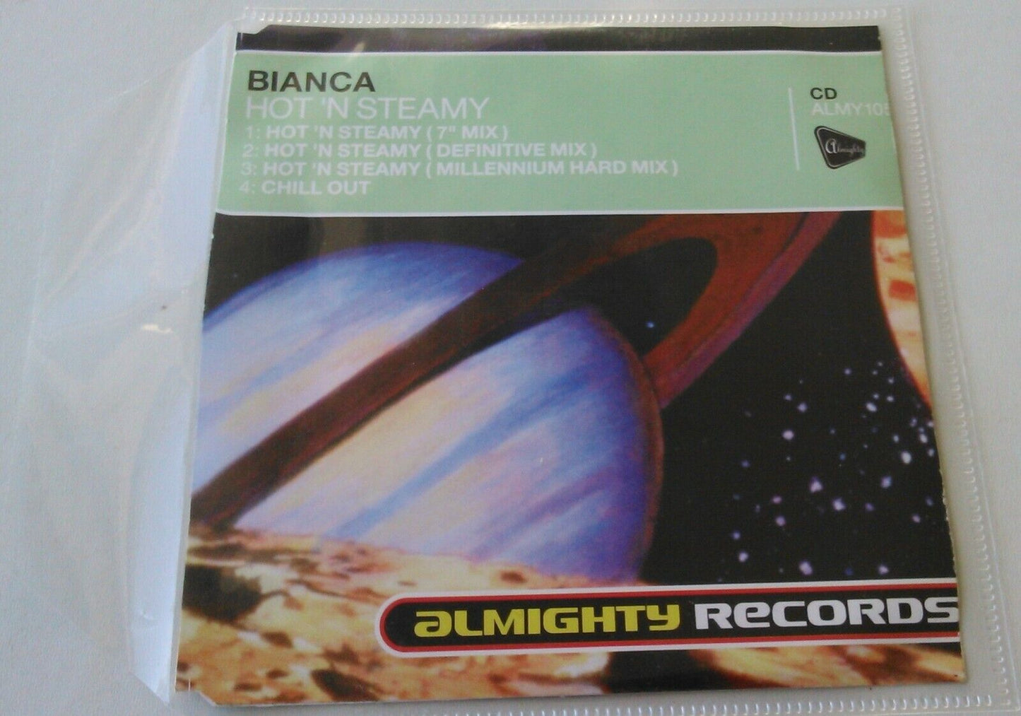 Bianca – Hot 'n Steamy (1997) CD single *no case - plastic wallet*