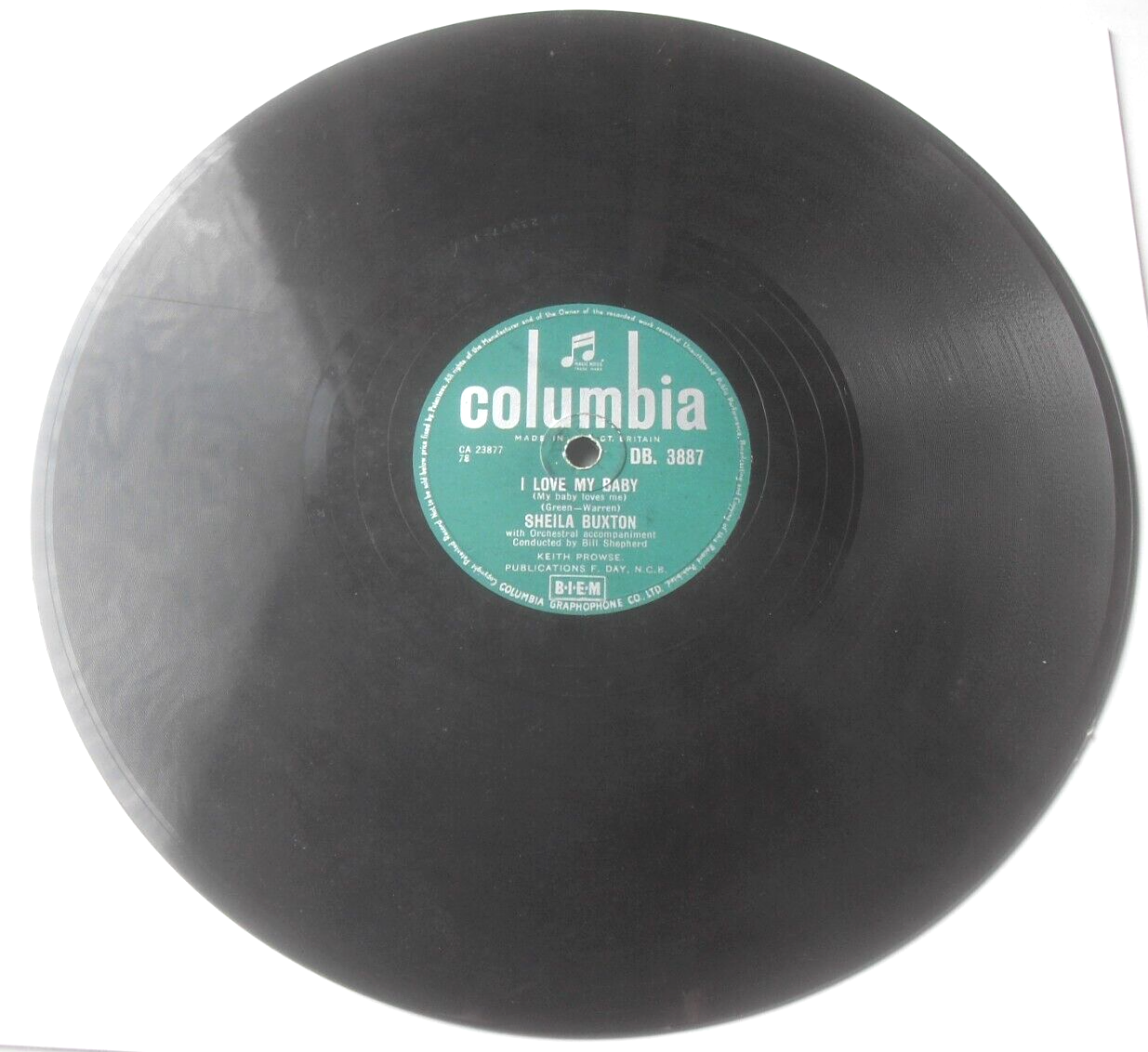 Sheila Buxton - A Perfect Love / I Love My Baby (Columbia 1957) 10" shellac 78