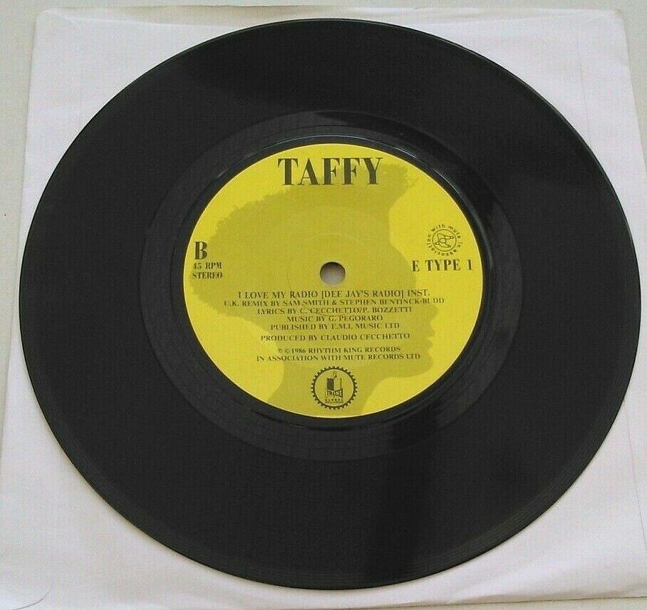 Taffy - I Love My Radio (Midnight Radio) (Transglobal,1986) 7" vinyl single VG/-