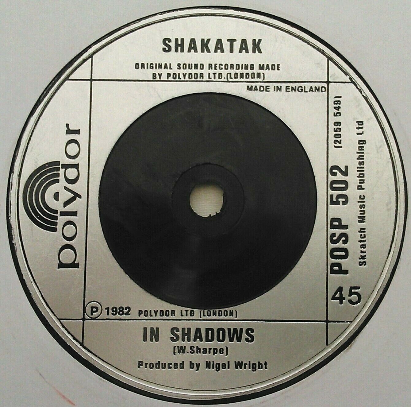 Shakatak - Invitations (Polydor, 1982) 7" vinyl single VG/-