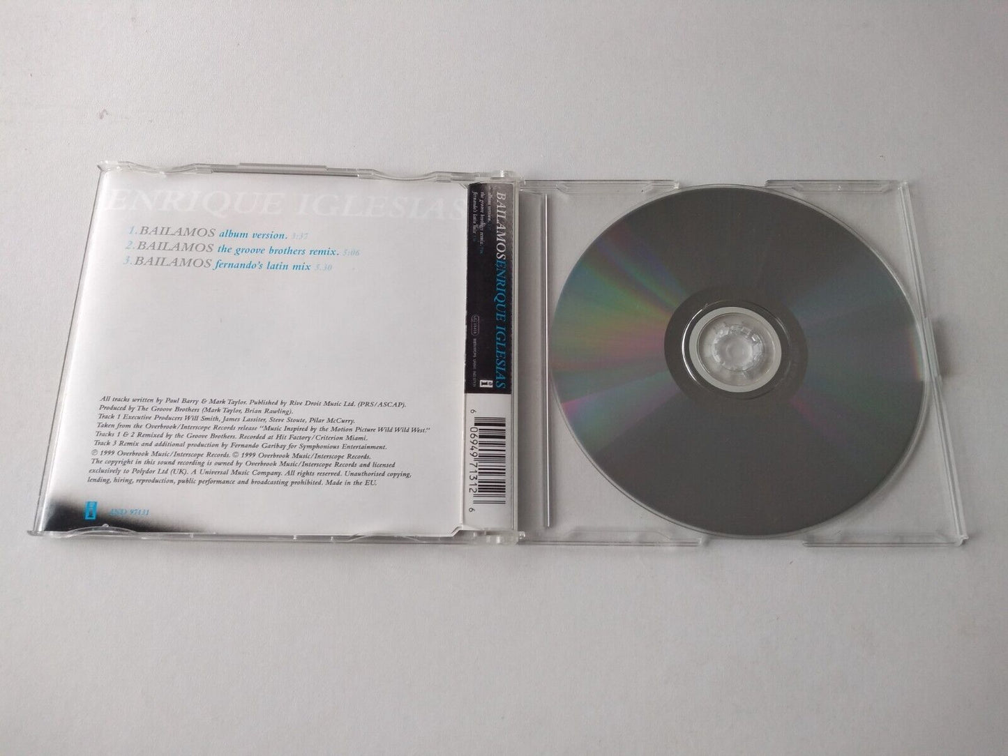 Enrique Iglesias - Bailamos (1999) CD single