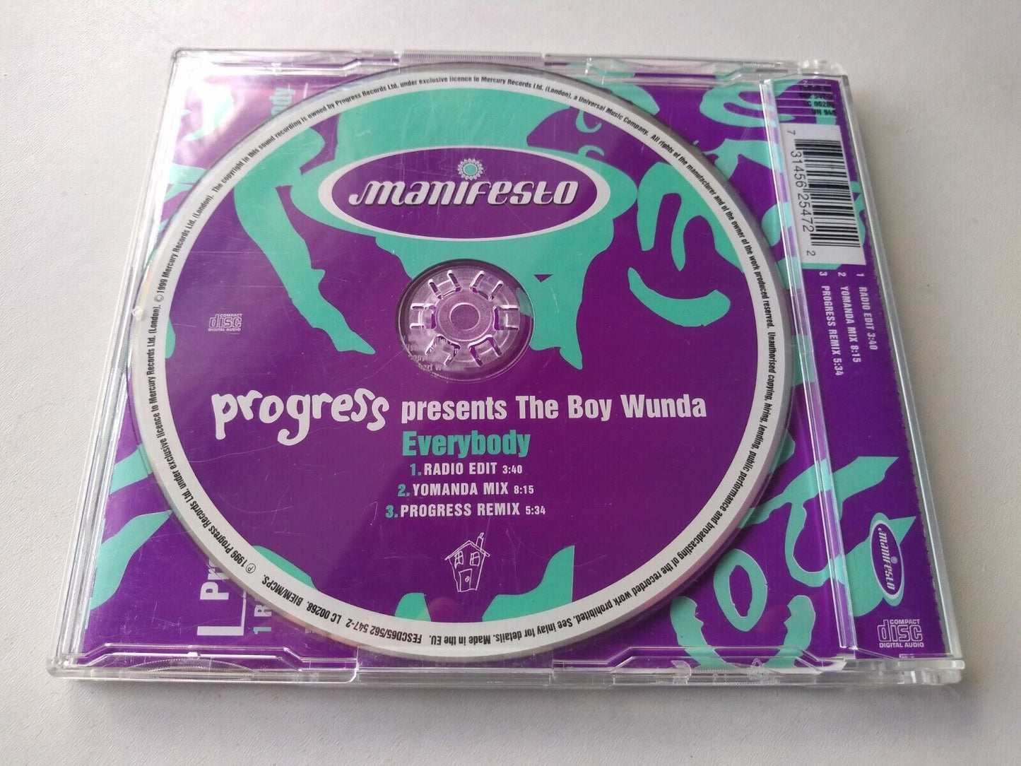 Progress - Presents The Boy Wunda - Everybody (1999) CD single