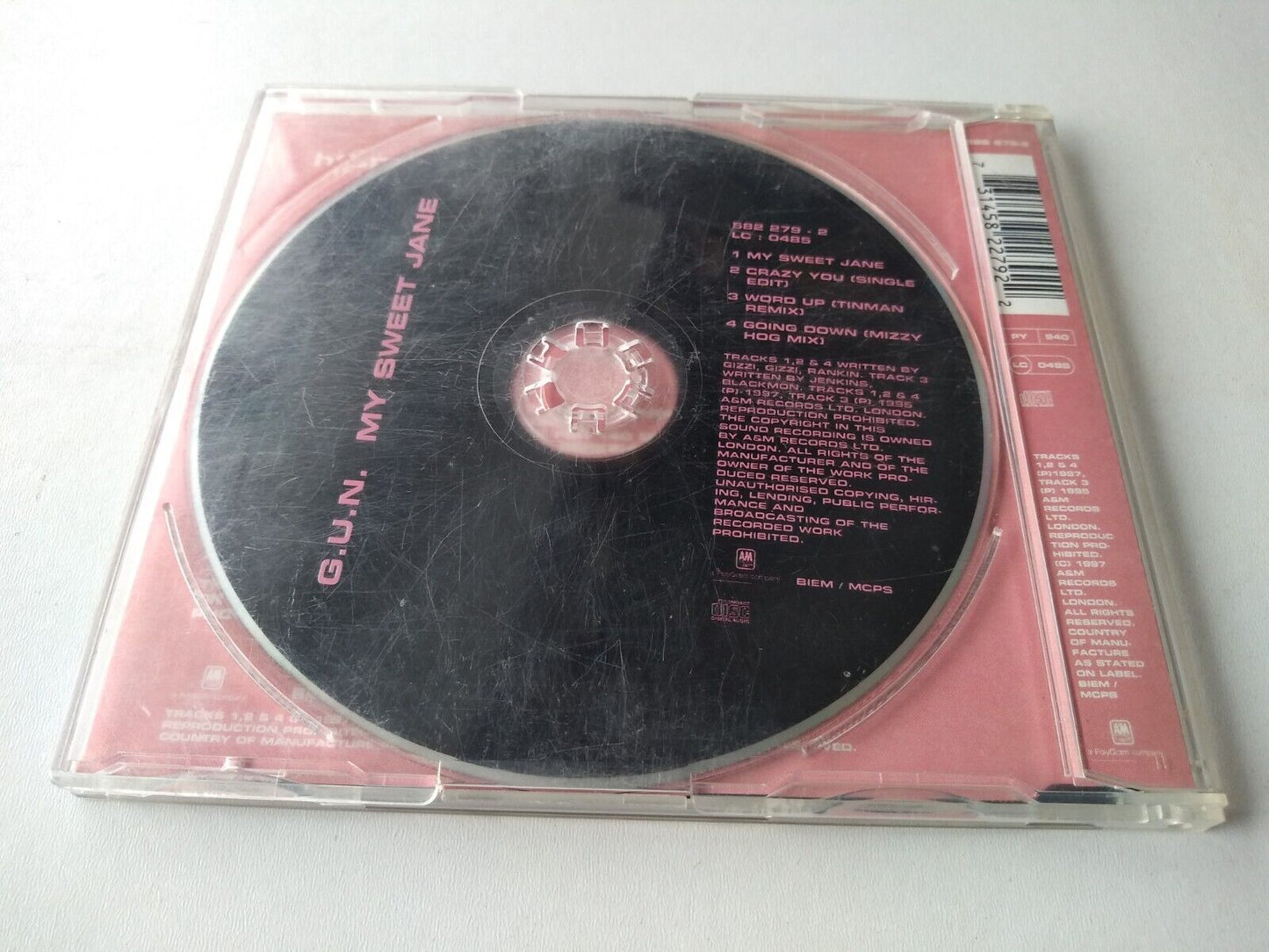 G.U.N. - My Sweet Jane (1997) CD single