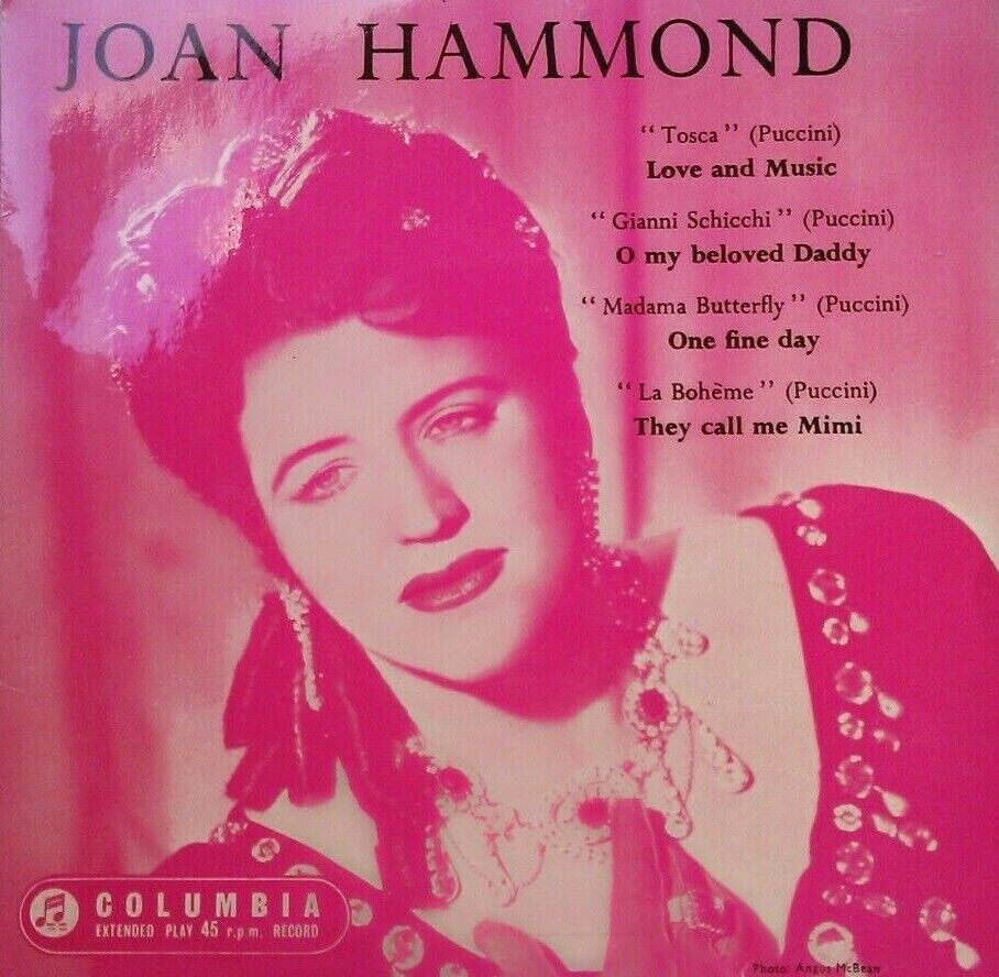 Joan Hammond - One Fine Day (Columbia) 7" vinyl EP VG/VG