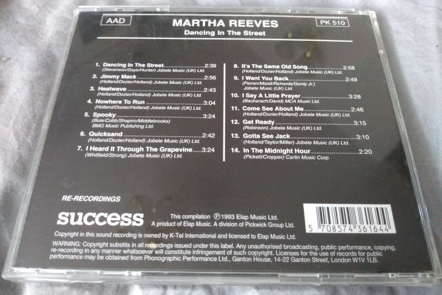 Martha Reeves – Dancing In The Street (Success 1993) CD album