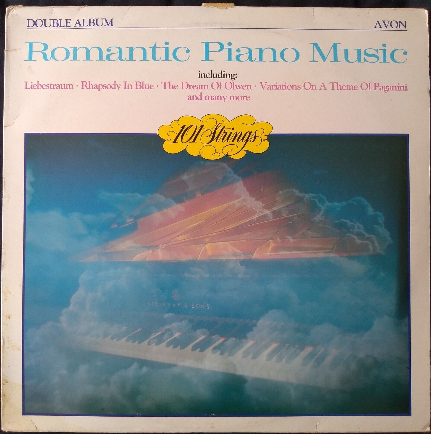 101 Strings ‎– Romantic Piano Music (Avon 1988) 2x12" vinyl LP VG/VG