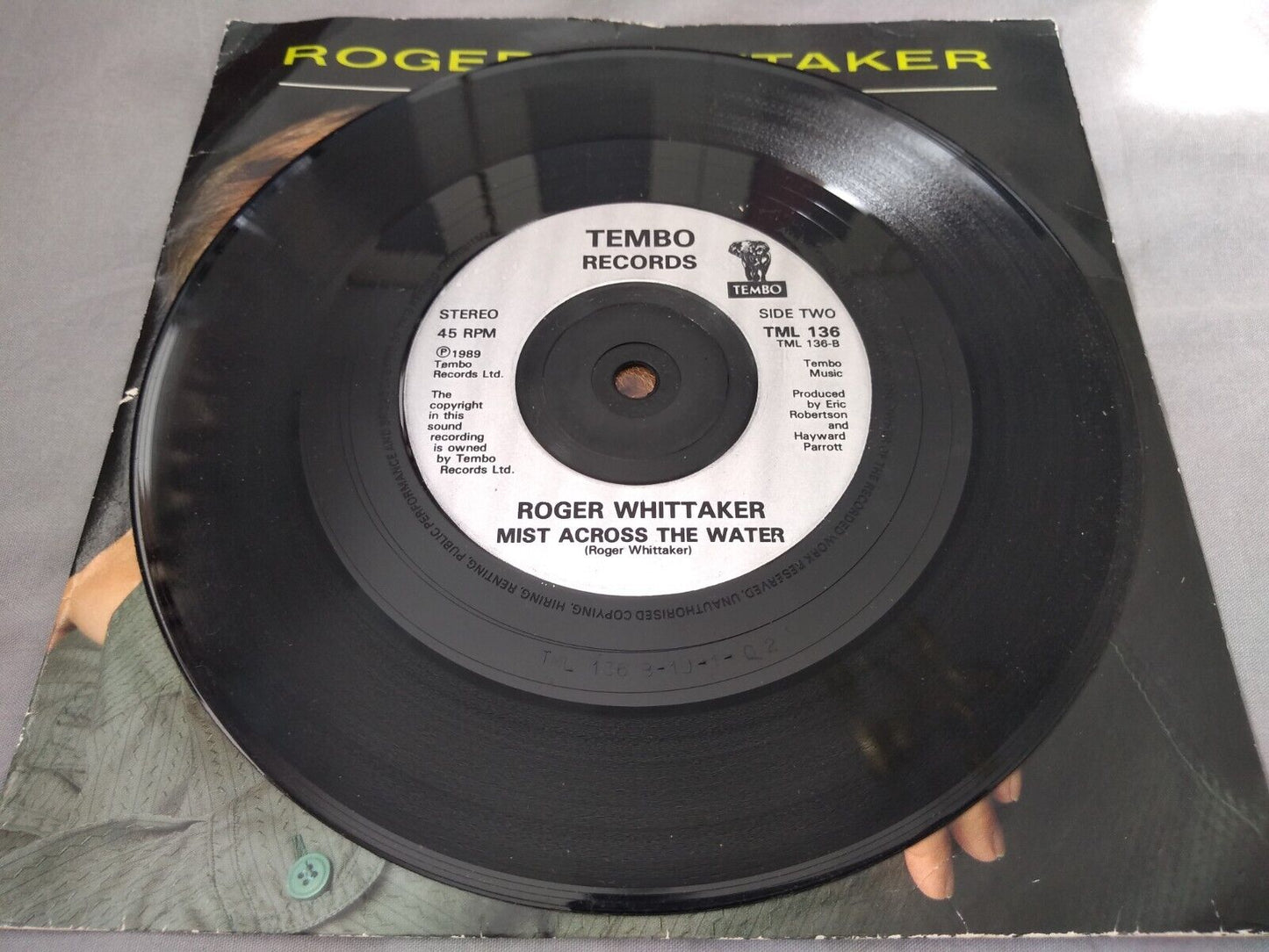 Roger Whittaker - Where Good Love Goes (Tembo 1989) 7" vinyl single VG/VG