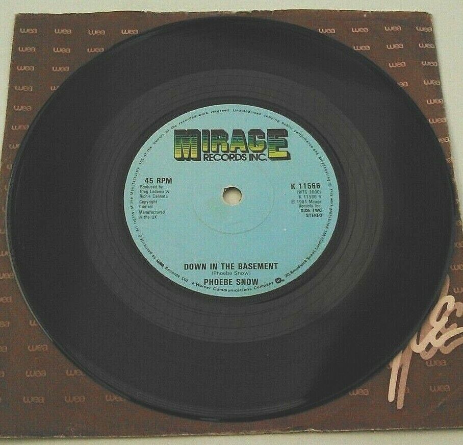 Phoebe Snow - Games (Mirage, 1981) 7" vinyl single VG/-