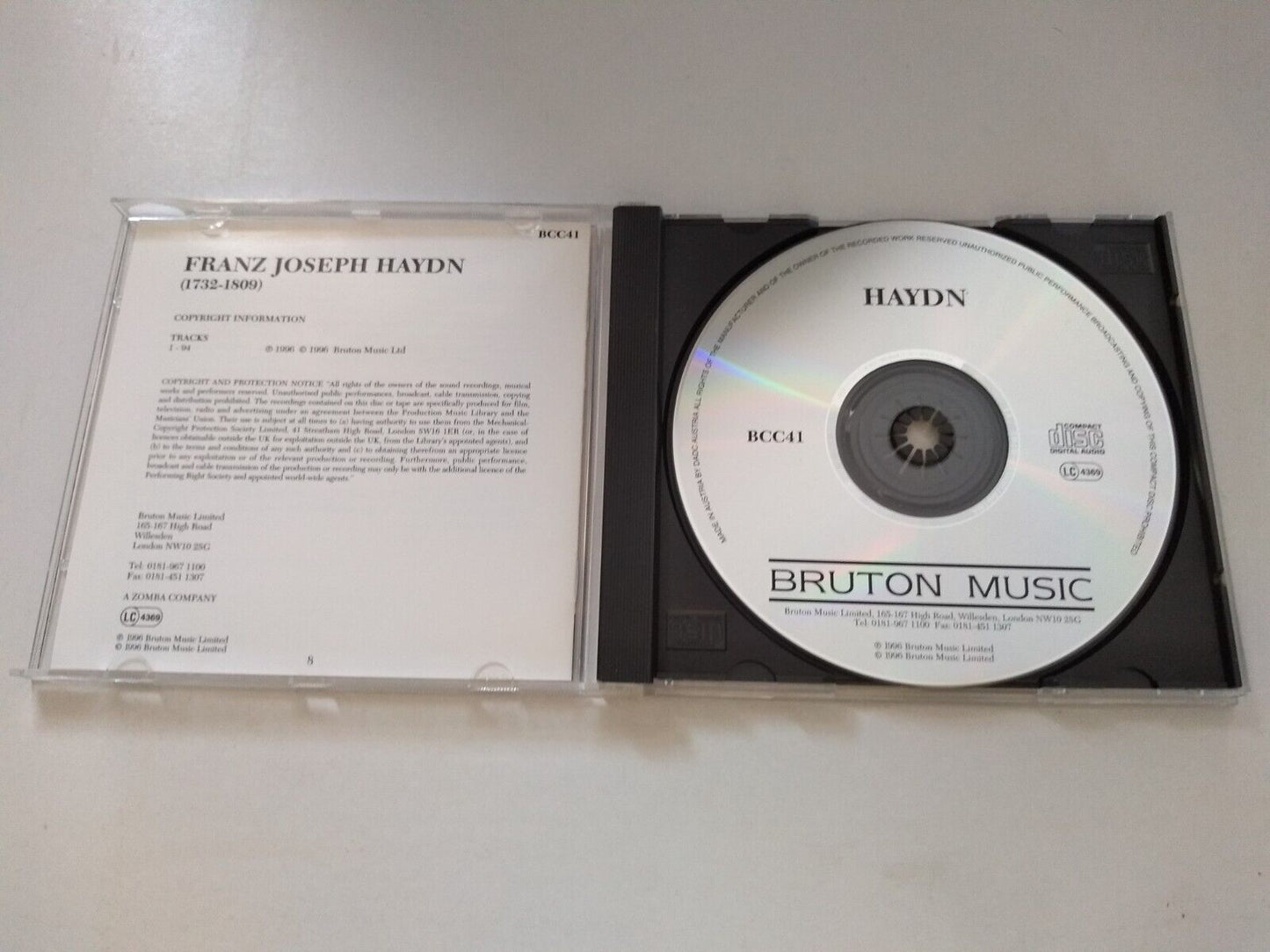 Haydn, RPO - Symphonies 94, 101 & 103 (Bruton 1996) CD album