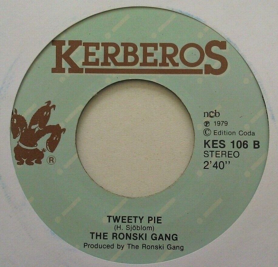 The Ronski Gang - Hippy Hippy Shake (Kerberos,1979) 7" vinyl single VG/- Finland