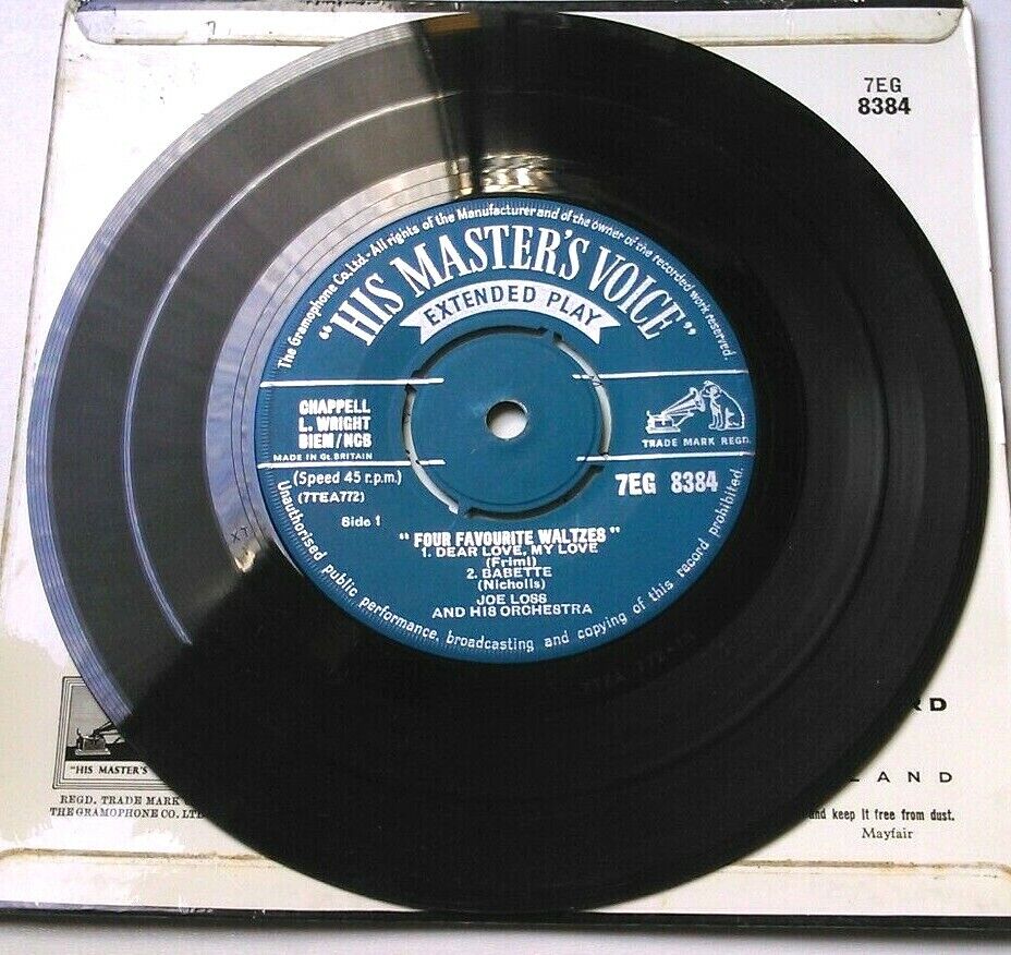 Joe Loss & His Orchestra - Four Favourite Waltzes (1958) 7" vinyl P/S EP VG/VG