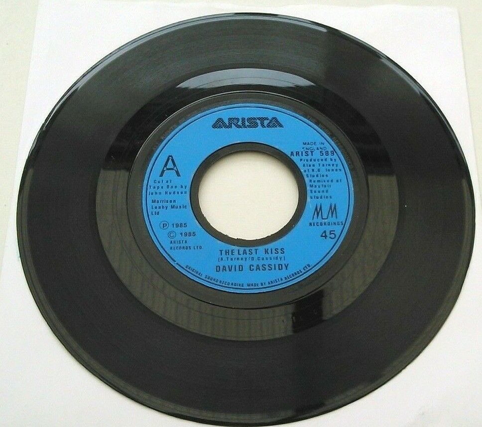 David Cassidy – The Last Kiss (Arista, 1985) 7" vinyl single VG/- jukebox