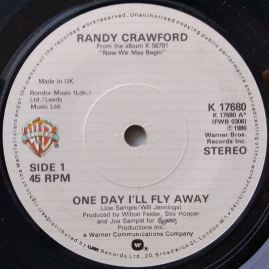 Randy Crawford - One Day I'll Fly Away (WB 1980) 7" vinyl single VG/-