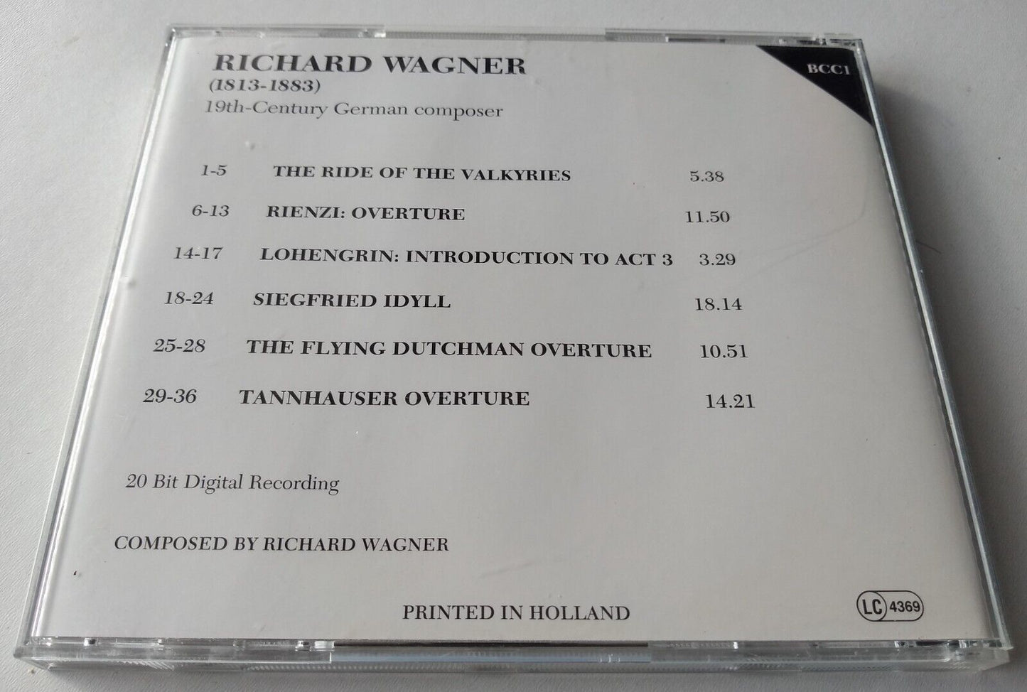 Wagner, RPO, Handley - The Ride Of The Valkyries (1994) CD album